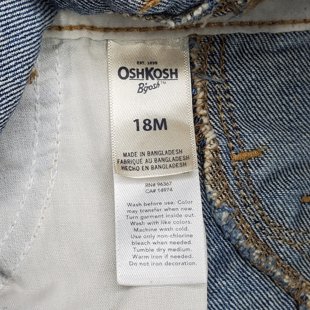 Oshkosh B'Gosh Overalls Denim Jumper Size 18 months